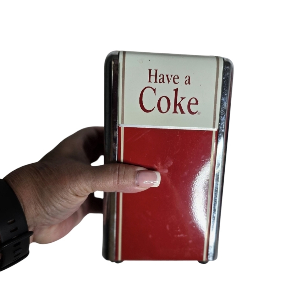 Vintage Coca-Cola Napkin Dispenser  metal *